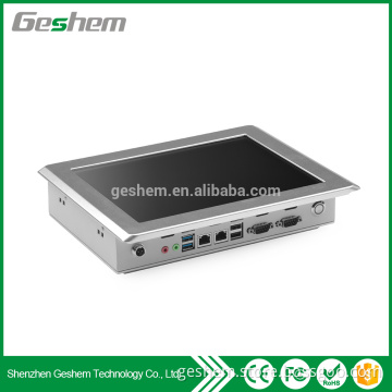 8 inch recesitive touch screen industrial mini pc J1900 processor 2 ethernet touch screen mini pc